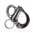 Snap Shackle, Fixed Eye, for Marine and Sailing, Stainless Steel, Casting, Polished